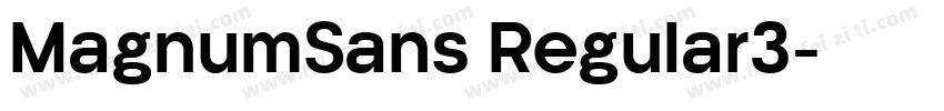 MagnumSans Regular3字体转换